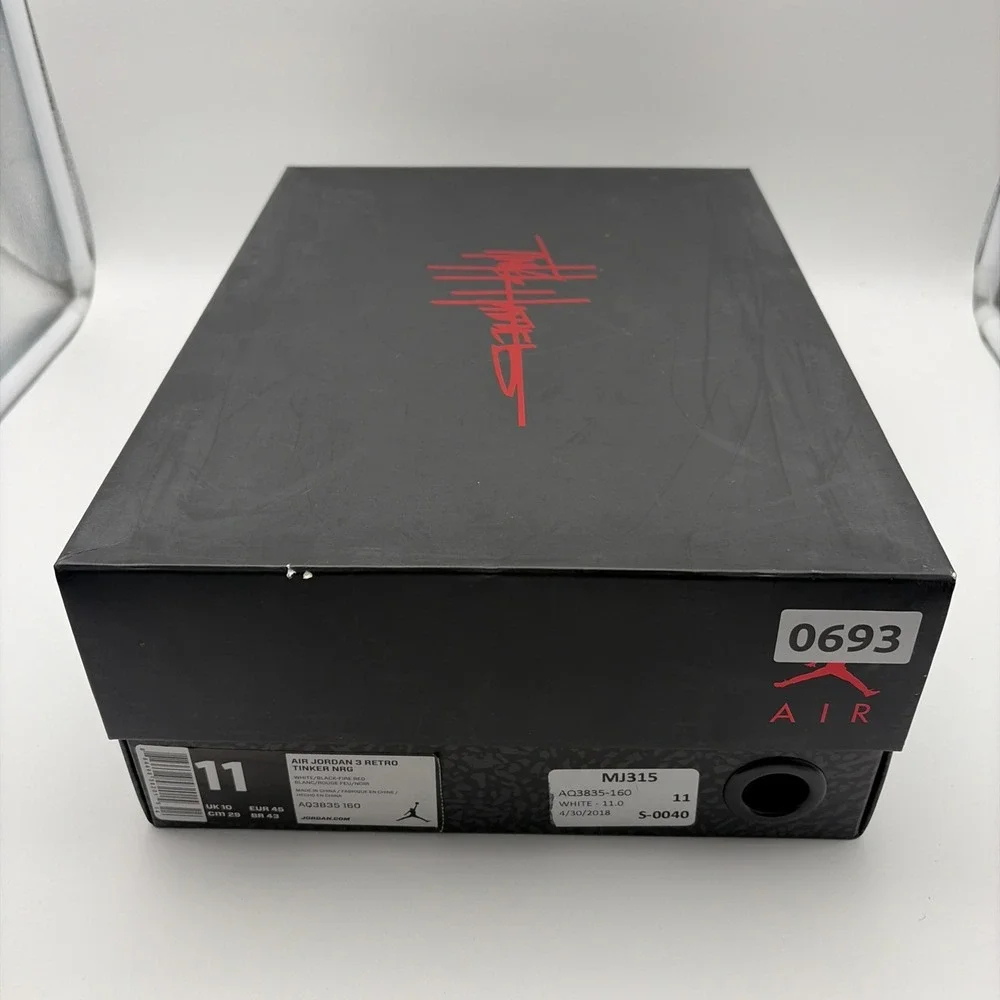 Size 11 - Jordan 3 Retro NRG Tinker 2018 (AQ3835-160)
